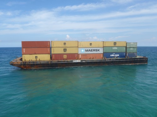 In September 2012, CEC was contracted to support TITAN Salvage’s emergency response to a container ship grounded in Cuba.